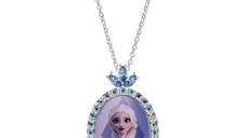 Colier Disney cu poza color Frozen Elsa crystals - Argint 925 cu Zirconia si Cristale