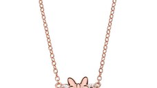 Colier Disney Minnie Mouse - Argint 925 placat cu Aur Roz si Cristal