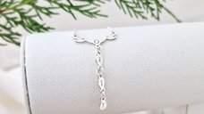Colier Personalizat - Coarne de Ren cu Cristal Swarovski - Argint 925