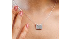 Colier personalizat cu 3 placute din Argint 925 - Povestea ta gravata