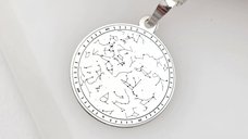 Colier Personalizat - Harta Stelara - Stele si Constelatii - Argint 925