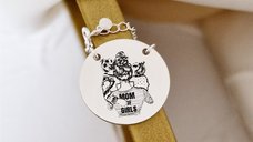 Colier Personalizat - Mom of Girls - Pandantiv Banut 22 mm din Argint 925
