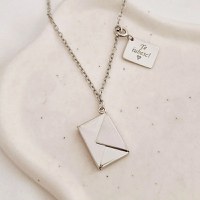 Colier You\'ve got mail - Plic și mesaj secret - Argint 925 Rodiat - 1