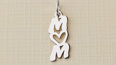 ELM Charm Mom din argint 925, 15 x 9 mm