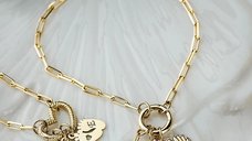 ELM-Origin – Brățară bază MINI PAPERCLIP – Argint placat cu Aur Galben 18K