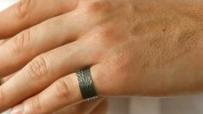 Inel personalizat cu roata de masina - Model lat din Argint 925