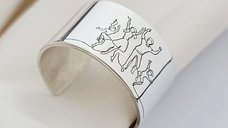 Inel personalizat - Familie fericita - model lat - Argint 925