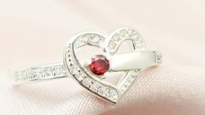 Inel Un Amore - 1 nume si Cristale Zirconia - Argint 925