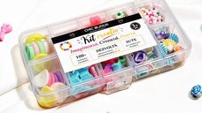 Kit creativ cu margele colorate pentru copii, 3+ ani
