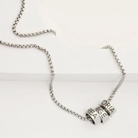 Lant barbatesc Triad - 3 cilindri personalizati - Otel Inoxidabil 316L - 1