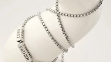 Lant barbatesc Vector - Elemente bara personalizate - Otel Inoxidabil 316L