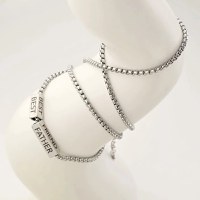 Lant barbatesc Vector - Elemente bara personalizate - Otel Inoxidabil 316L - 1