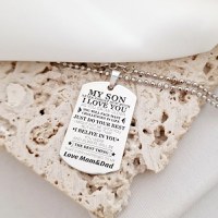 Lantisor Army cu pandantiv My Son - Argint 925 - 1