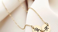 Lantisor Conexiune - 2 Banuti gravati - Otel Inoxidabil 316L