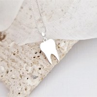 Lantisor cu pandantiv Dinte - Argint 925 - 1