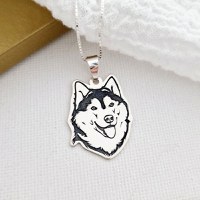 Lantisor cu pandantiv Husky - Argint 925 - 1