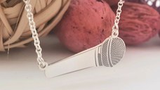 Lantisor cu pandantiv Microfon - Argint 925