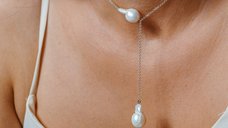 Lantisor cu Perle Baroque - Forta transformarii - Model lant lariat - Argint 925