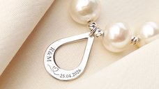 Lantisor cu Perle - Lacrima de Fericire - Colier Elegant din Argint 925