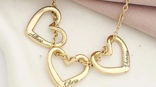 Lantisor Cuore - Inimi personalizate - Otel Inoxidabil 316L