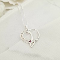 Lantisor Dragii MAMEI - 1 nume si cristal Swarovski - Argint 925 - 1