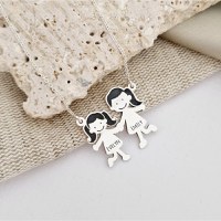 Lantisor Familie - 2 Membri - Argint 925 - 1