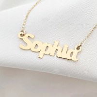 Lantisor nume - 5/6 litere - Aur Galben 14k - 1