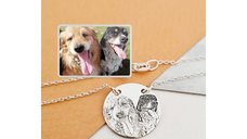 Lantisor personalizat cu fotografie - Pandantiv 17 mm din Argint 925 - Chic Bijoux