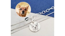 Lantisor personalizat cu poza - Mic memento - Pandant 13 mm - Argint 925