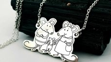 Lantisor Personalizat - Familia Soricel din Argint 925