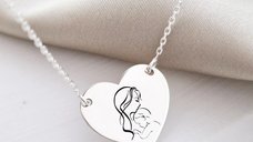 Lantisor personalizat - Iubire de mama - Argint 925
