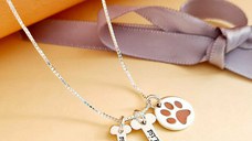 Lantisor personalizat - Oase si Labuta decorata cu email - Argint 925