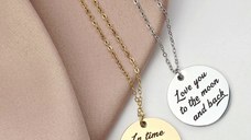 Lantisor Rondo - Pandantiv banut personalizat - Otel Inoxidabil 316L