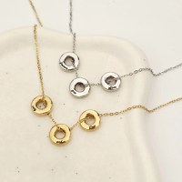 Lantisor Unitate – Cercuri gravate – Otel Inoxidabil 316L - 1