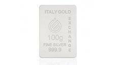 Lingou de Argint Pur 999.9 de 100g Personalizat - Cadoul Ideal