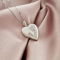 Medalion inima cu poze in interior - Mother&Child - Argint 925 Rodiat - 1