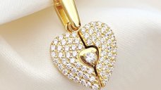 Medalion Sparkle Wings - Argint 925 placat cu Aur Galben 18K
