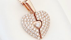 Medalion Sparkle Wings - Argint 925 placat cu Aur Roz 18K