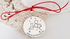 Pandantiv Botez Personalizat - Micul Print din Argint 925