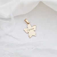 Pandantiv Ingeras - Aur Galben de 14K - 1