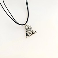 Pandantiv Spiderman - Personalizat cu nume - Argint 925 - Snur colorat - 1