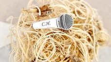 Pin Microfon - Argint 925, otel inoxidabil