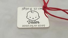Placuta Personalizata Botez din Argint 925