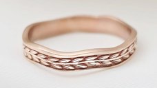 Verigheta Armonia dragostei din argint 925 placat cu aur roz 18K - Chic Bijoux