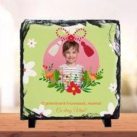 Piatra personalizata cu o fotografie si text pentru Martisor - 1