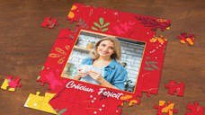 Puzzle personalizat cu 1 fotografie de Craciun si text