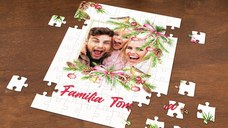 Puzzle personalizat cu 1 fotografie si text de Craciun
