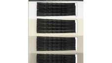 Agrafe de par Cupio - Negre ondulate 6 cm