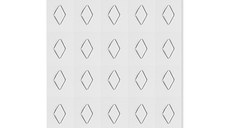 Decor de unghii transparent - Romb