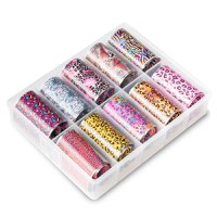 Folie de transfer set 10 Coloured Animal Print - 1